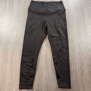 Danskin Black Brushed Leggings with 2 side pockets M